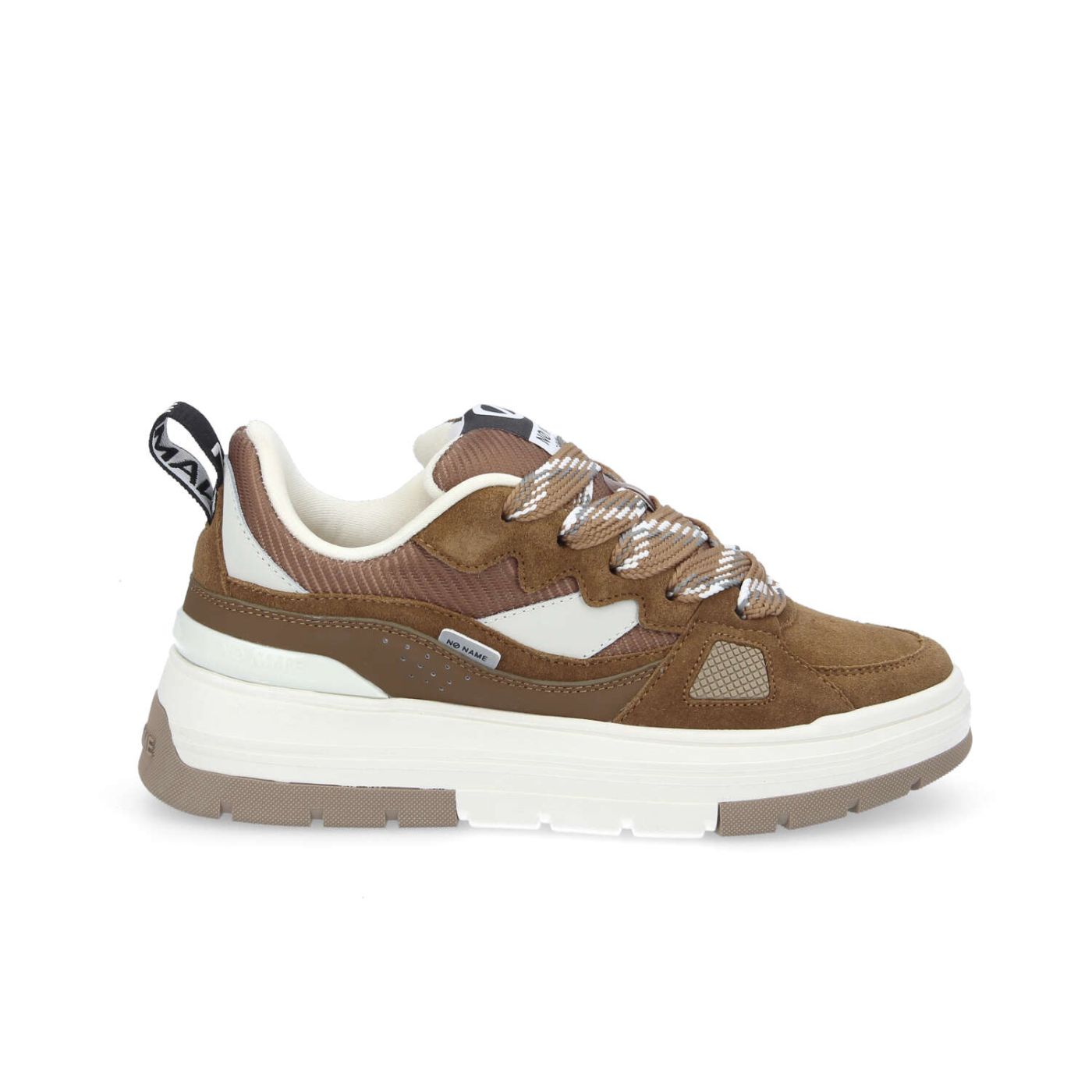 NOLLIE SNEAKER W  -  SUEDE/NUB/STRAW  - MARRONE